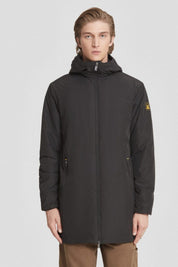 Ciesse Piumini Gunbu giacca lunga imbottita con cappuccio uomo nero