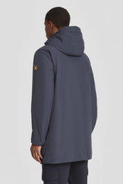 Ciesse Piumini Gunbu giacca lunga imbottita con cappuccio uomo blu