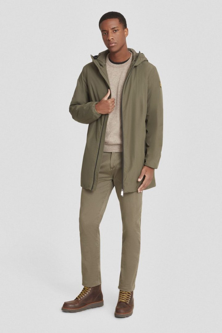 Ciesse Piumini Gunbu giacca lunga imbottita con cappuccio uomo verde militare