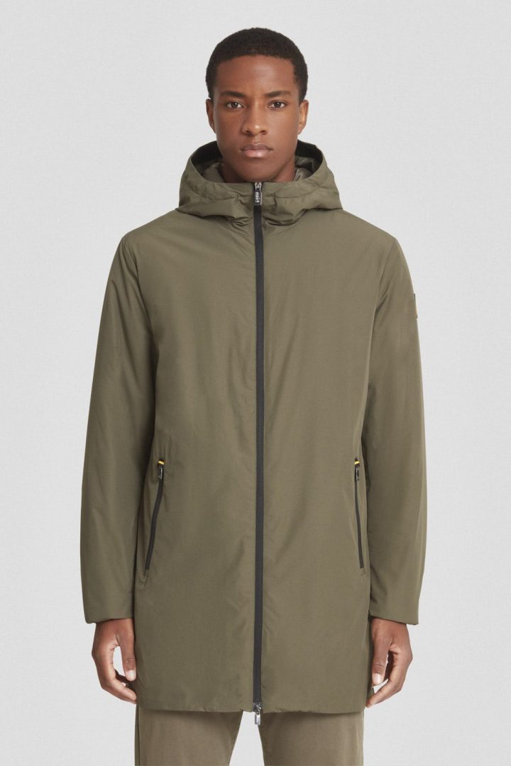 Ciesse Piumini Gunbu giacca lunga imbottita con cappuccio uomo verde militare