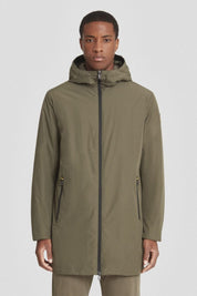 Ciesse Piumini Gunbu giacca lunga imbottita con cappuccio uomo verde militare