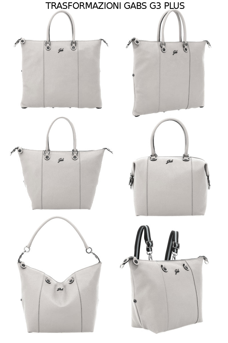 Gabs G3 Plus M Pet Borsa Zaino Trasformabile Shopper Tote Bauletto Pelle Bracco rosso