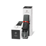 La Boucle cintura intrecciata con fibbia in metallo premium box regalo Harvard grigio scuro