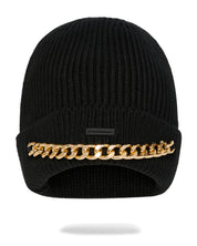 Sprayground LINKS ON MY MIND BEANIE berretto cuffia nero logo