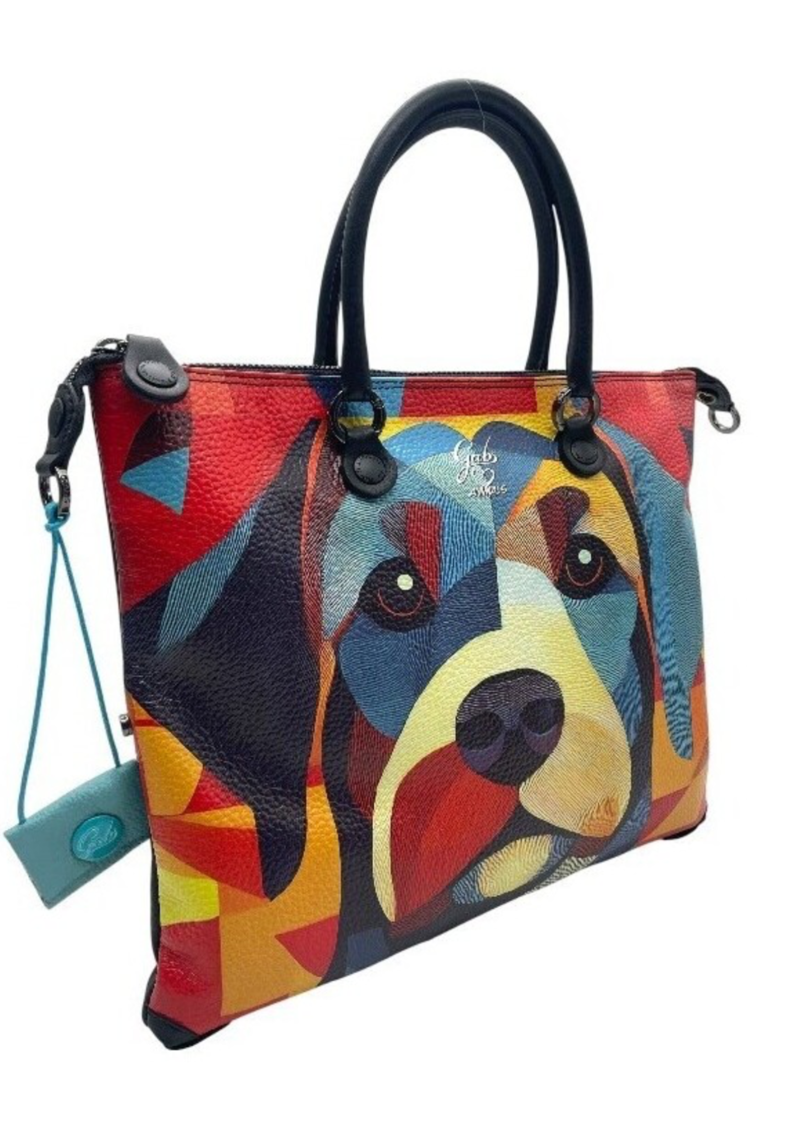 Gabs G3 Plus M Pet Borsa Zaino Trasformabile Shopper Tote Bauletto Pelle Bracco rosso