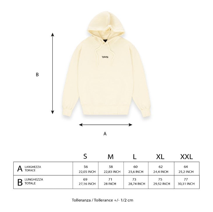 Disclaimer Felpa Con Cappuccio Full zip in Cotone Nero Uomo 55106