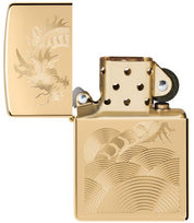 Zippo accendino Special Limited Edition 46822 drago oro inciso auto engrave
