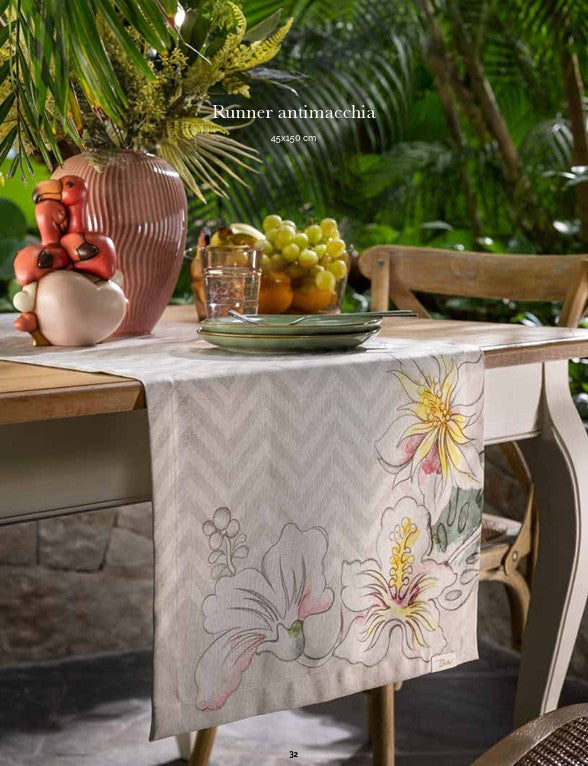 THUN Runner Resistente alle Macchie 45x150 cm Eleganza esotica 200 gsm B101508