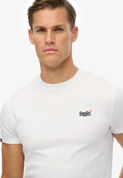 Superdry T-shirt Uomo Logo cotone manica corta bianco