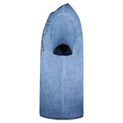 Geographical Norway Maglietta Manica Corta Jergen Girocollo Blu Uomo