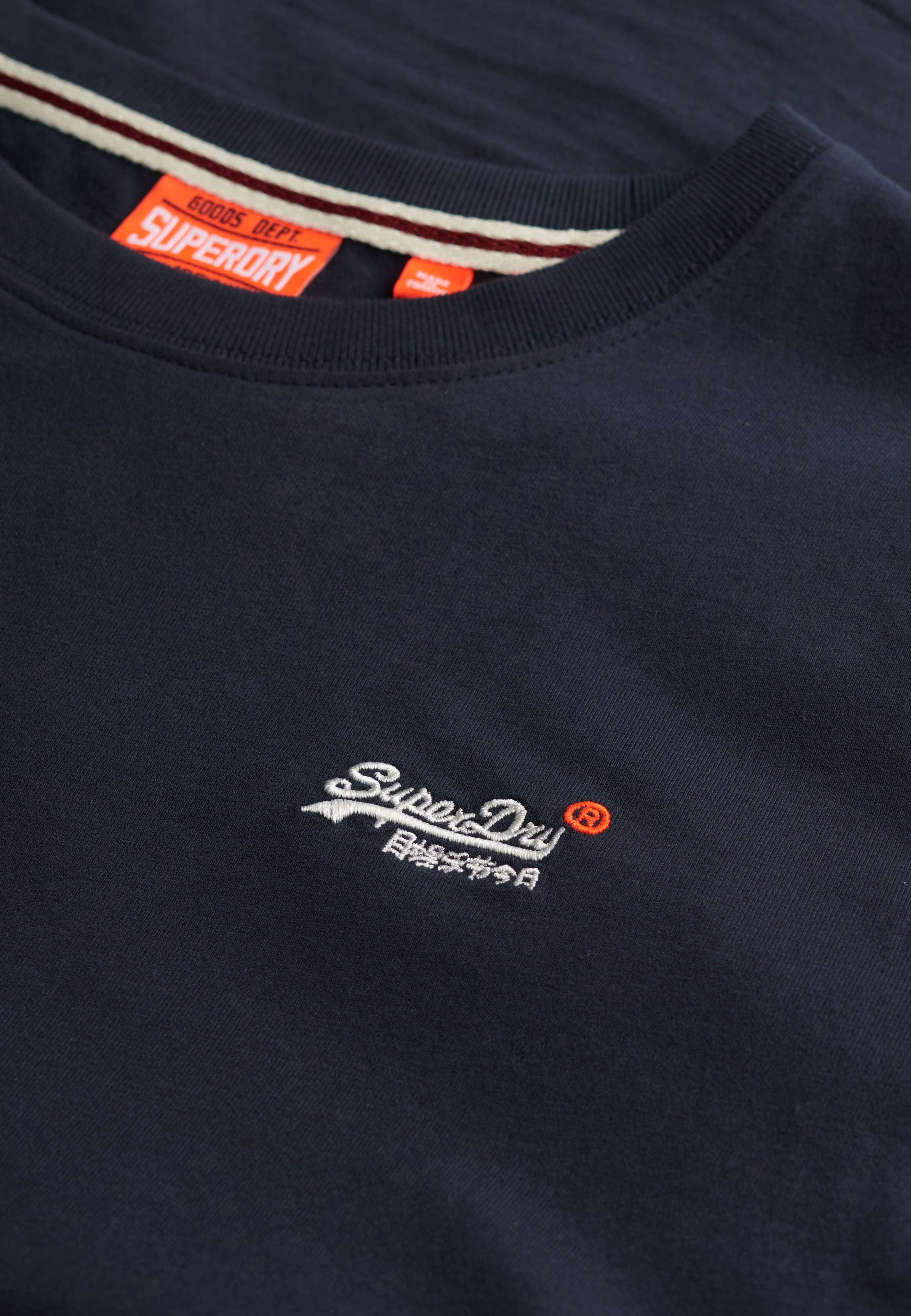 Superdry T-shirt Uomo Logo cotone manica corta navy blu