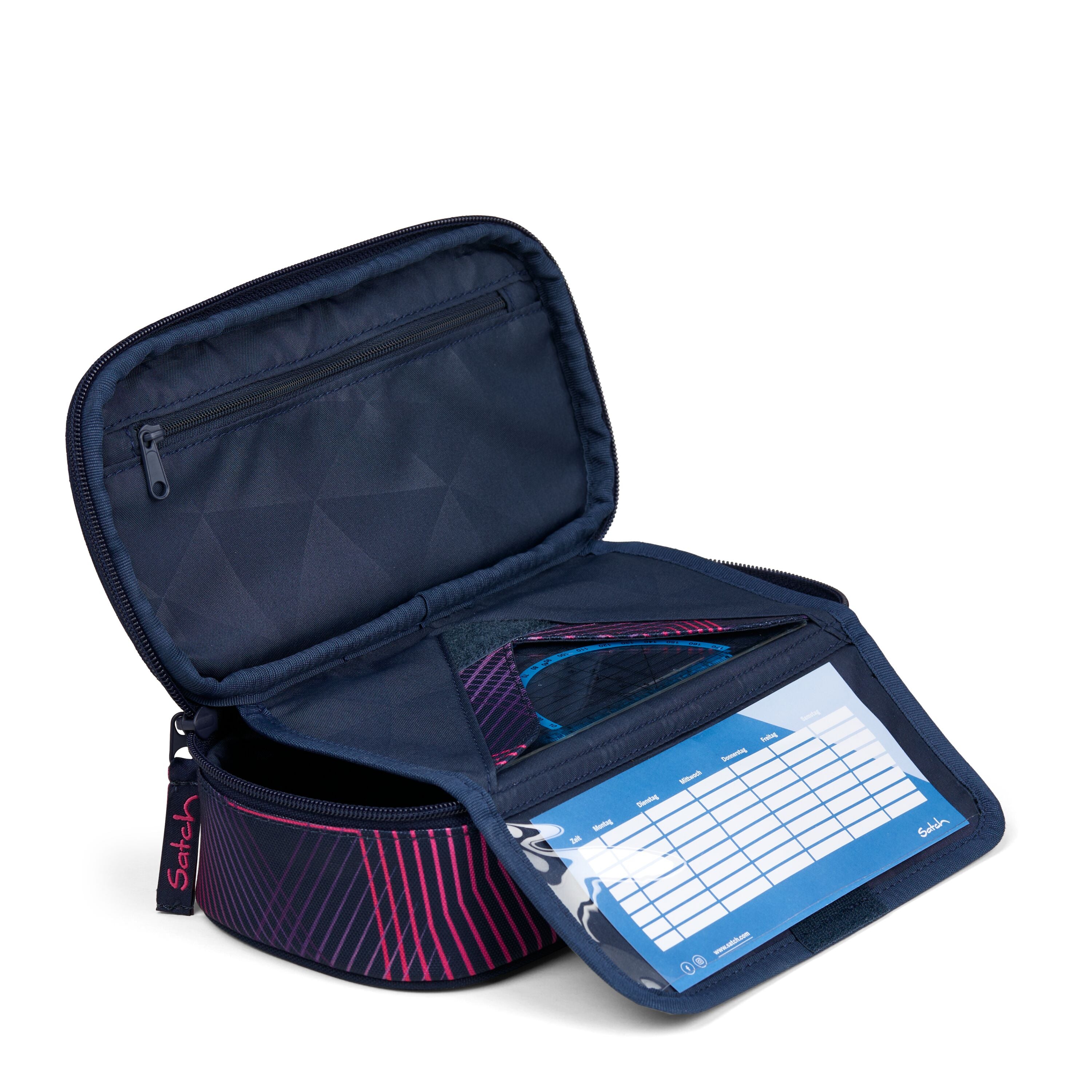 Satch Astuccio Scolastico Seismic Pink 22x6x11 Cm pensilcase