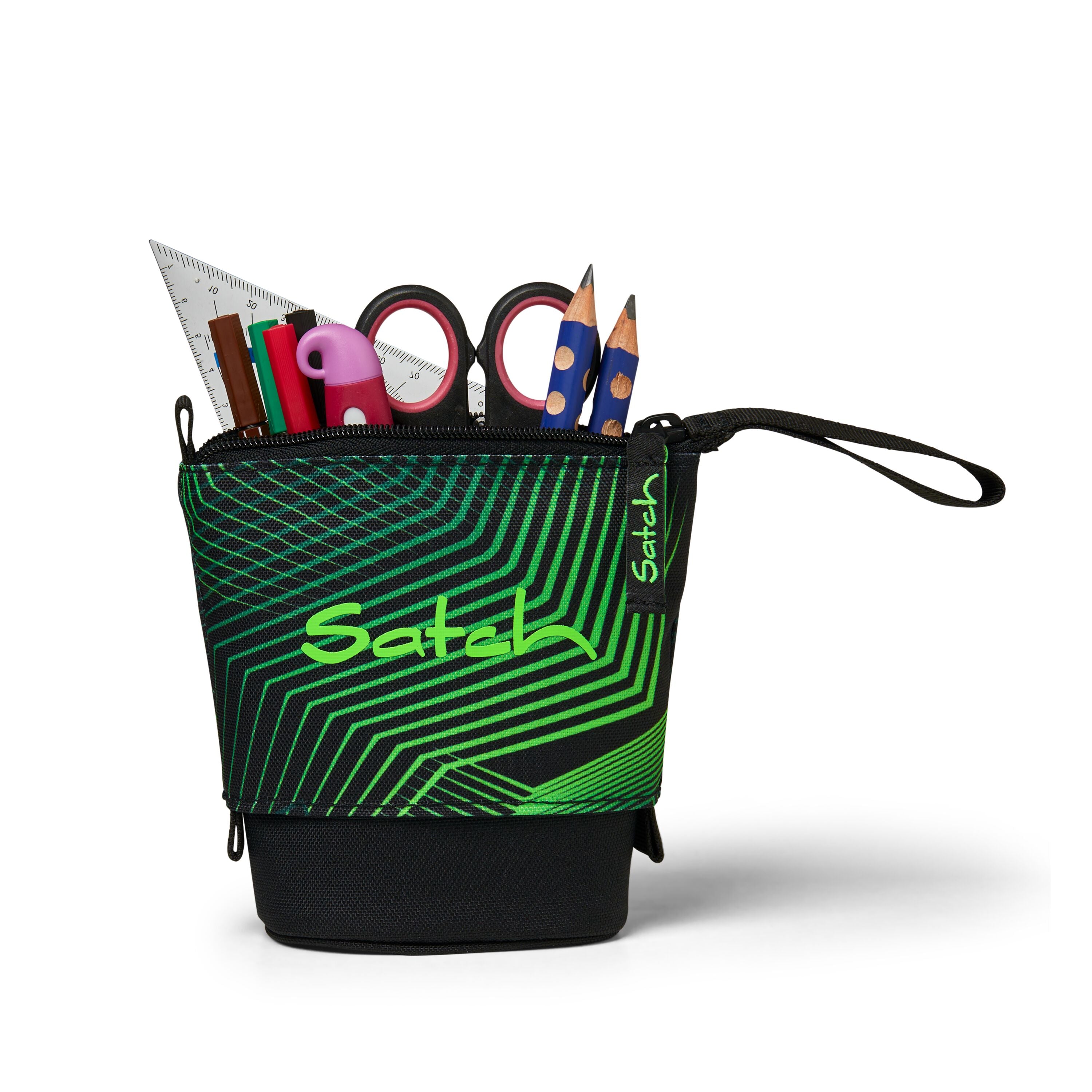 Satch Pensil slider portapenne astuccio eco riciclato 17x19x7 cm Seismic Green