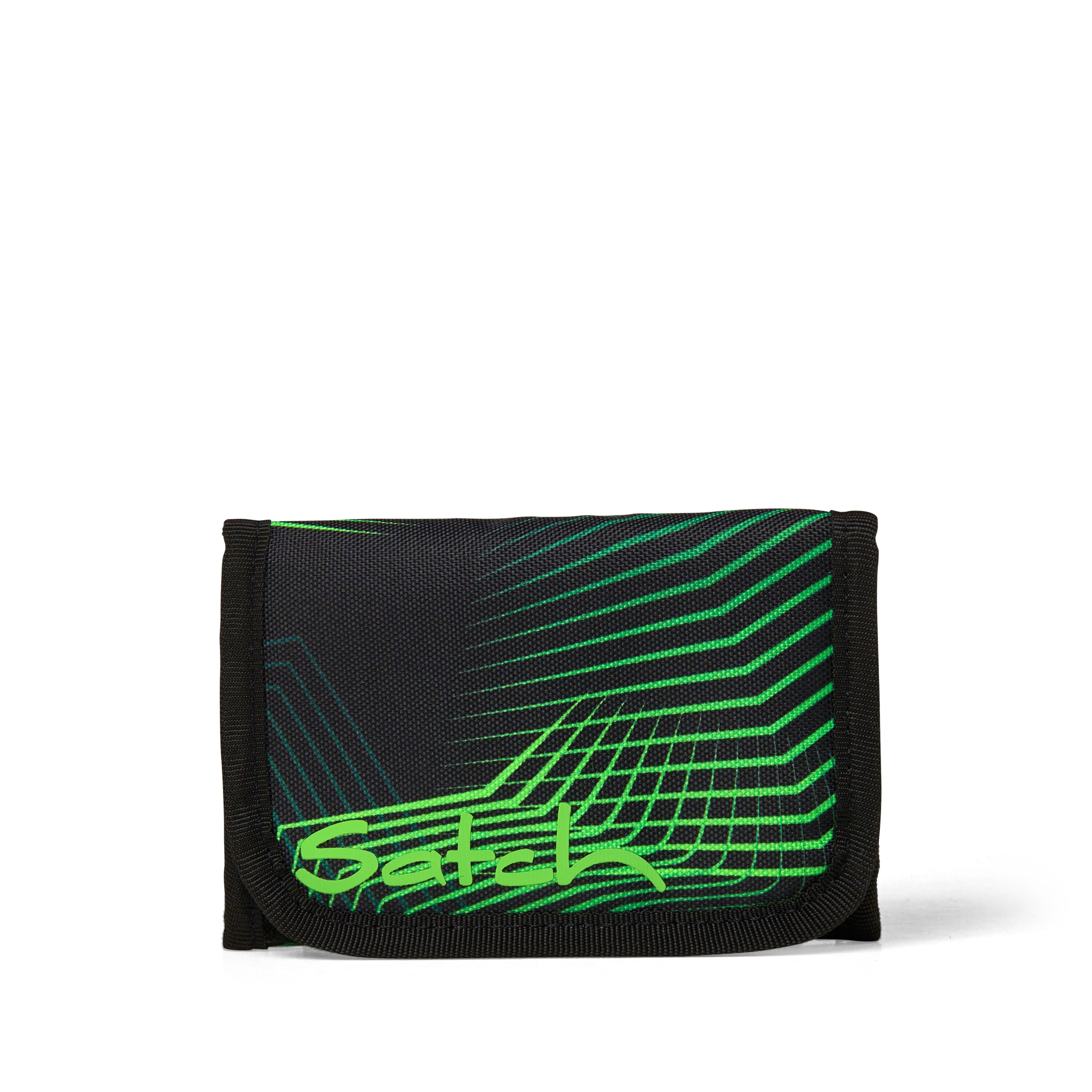 Satch Portafoglio 13x9x2 Cm Poliestere Riciclato Unisex Seismic Green