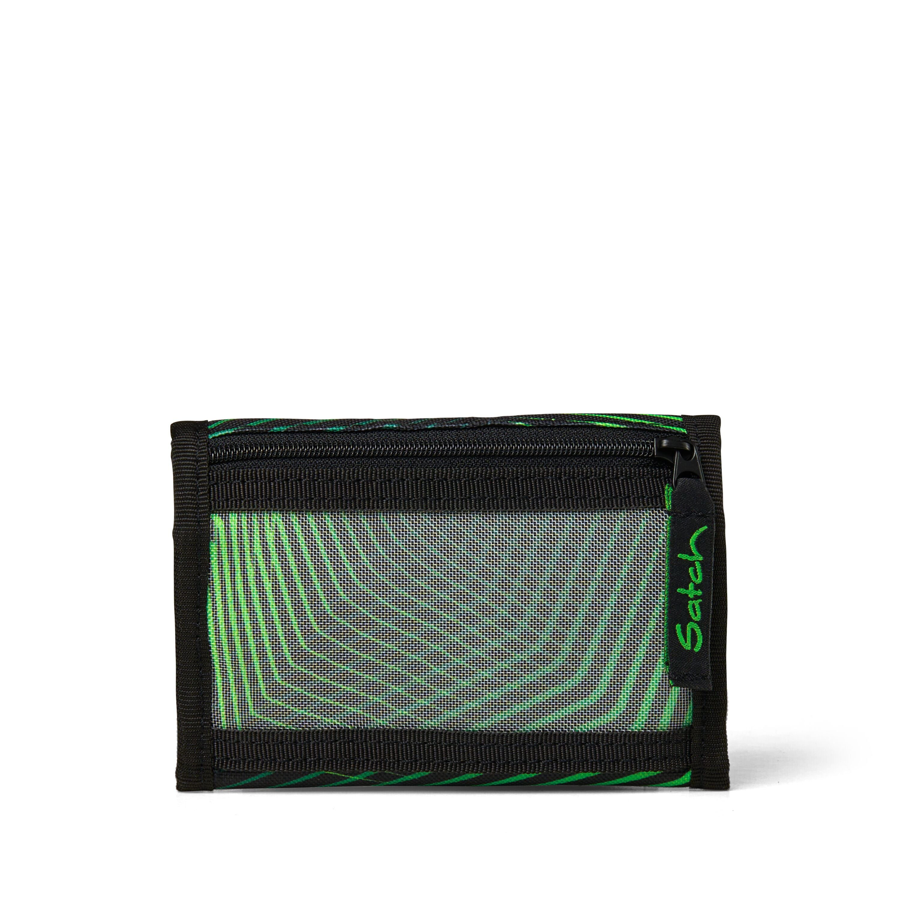 Satch Portafoglio 13x9x2 Cm Poliestere Riciclato Unisex Seismic Green