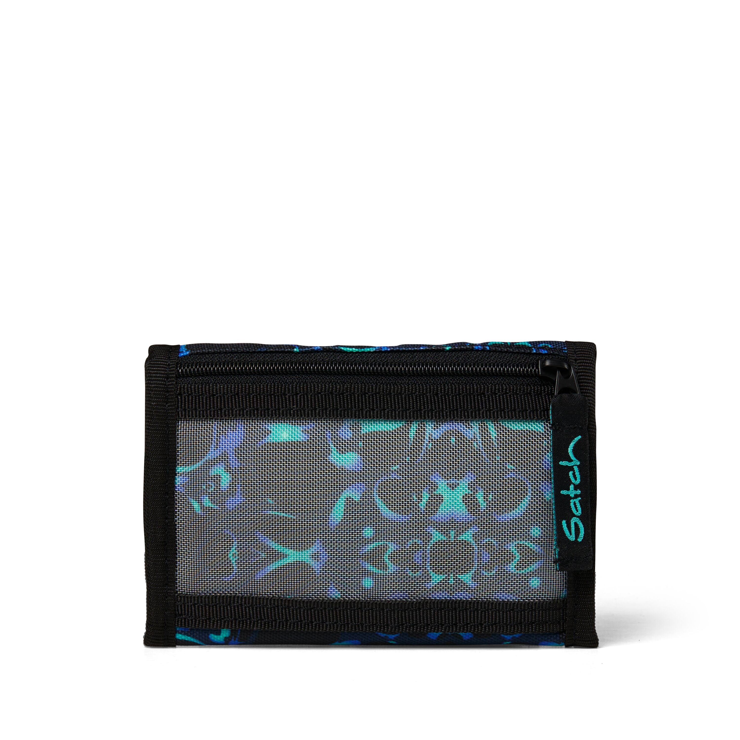 Satch Portafoglio 13x9x2 Cm Poliestere Riciclato Unisex Caleido Blue