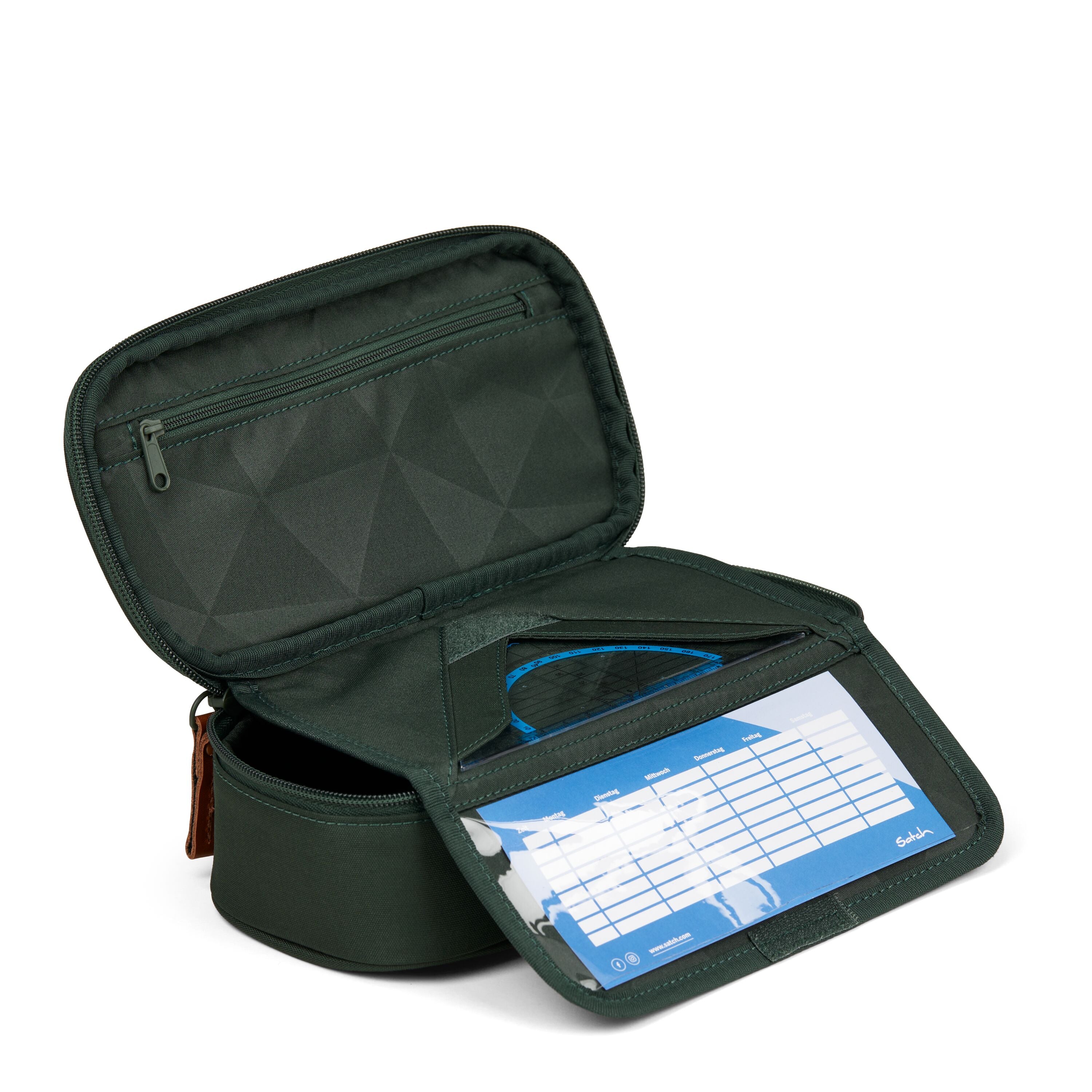 Satch Astuccio Scolastico 22x6x11 Cm pensilcase Nordic Forest Green