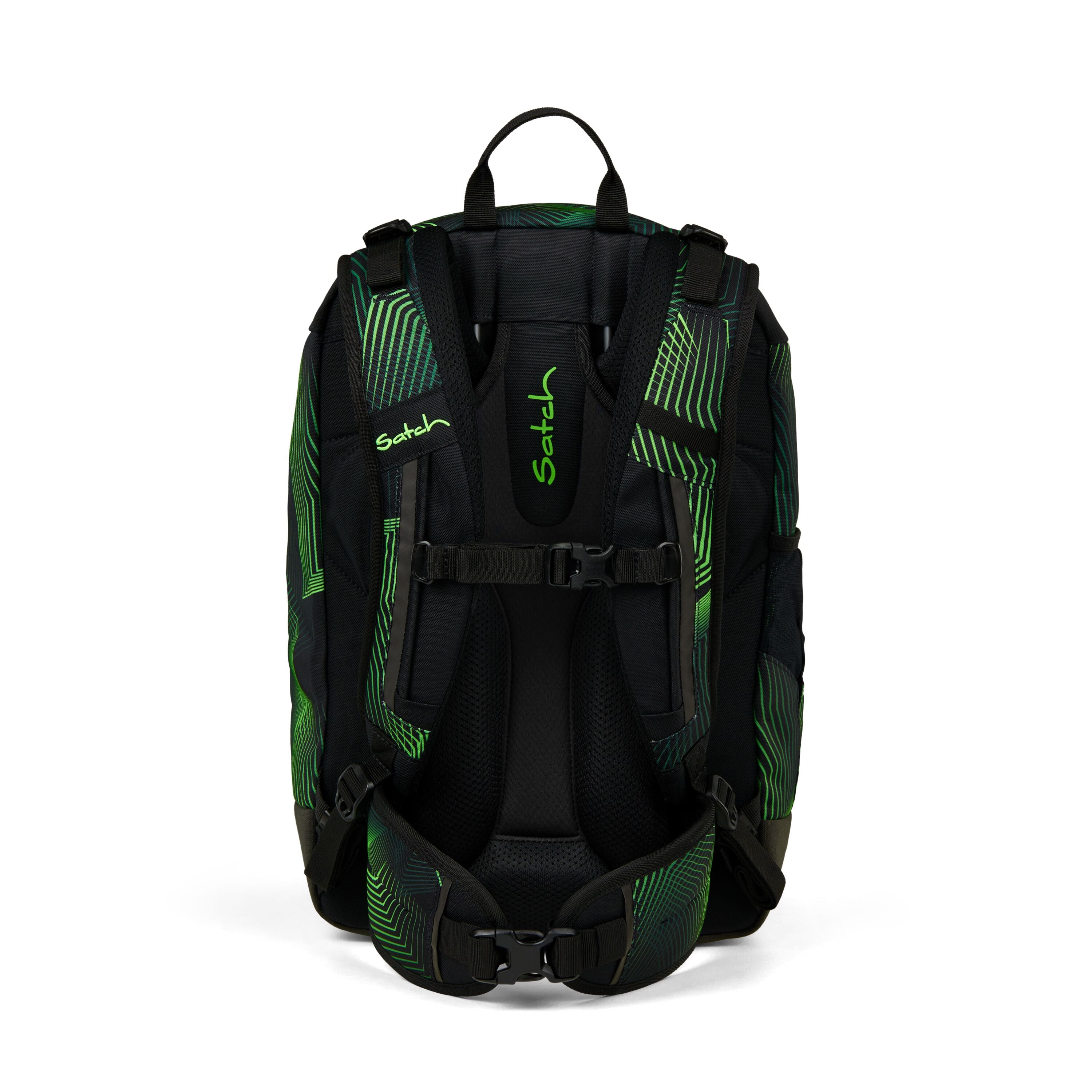 Satch Zaino scuola Tempo Libero Imbottitura Posteriore Eco Air Seismic Green