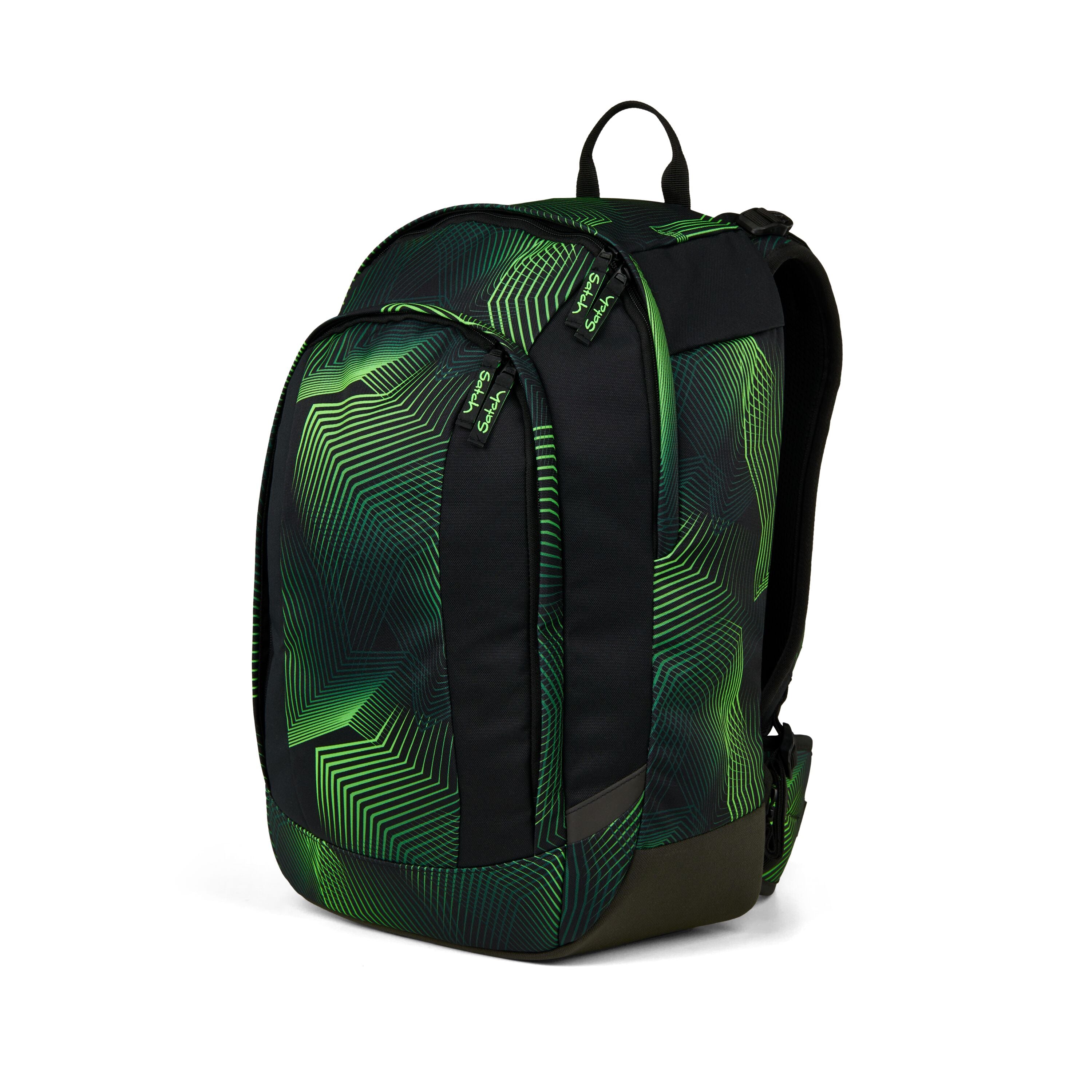 Satch Zaino scuola Tempo Libero Imbottitura Posteriore Eco Air Seismic Green