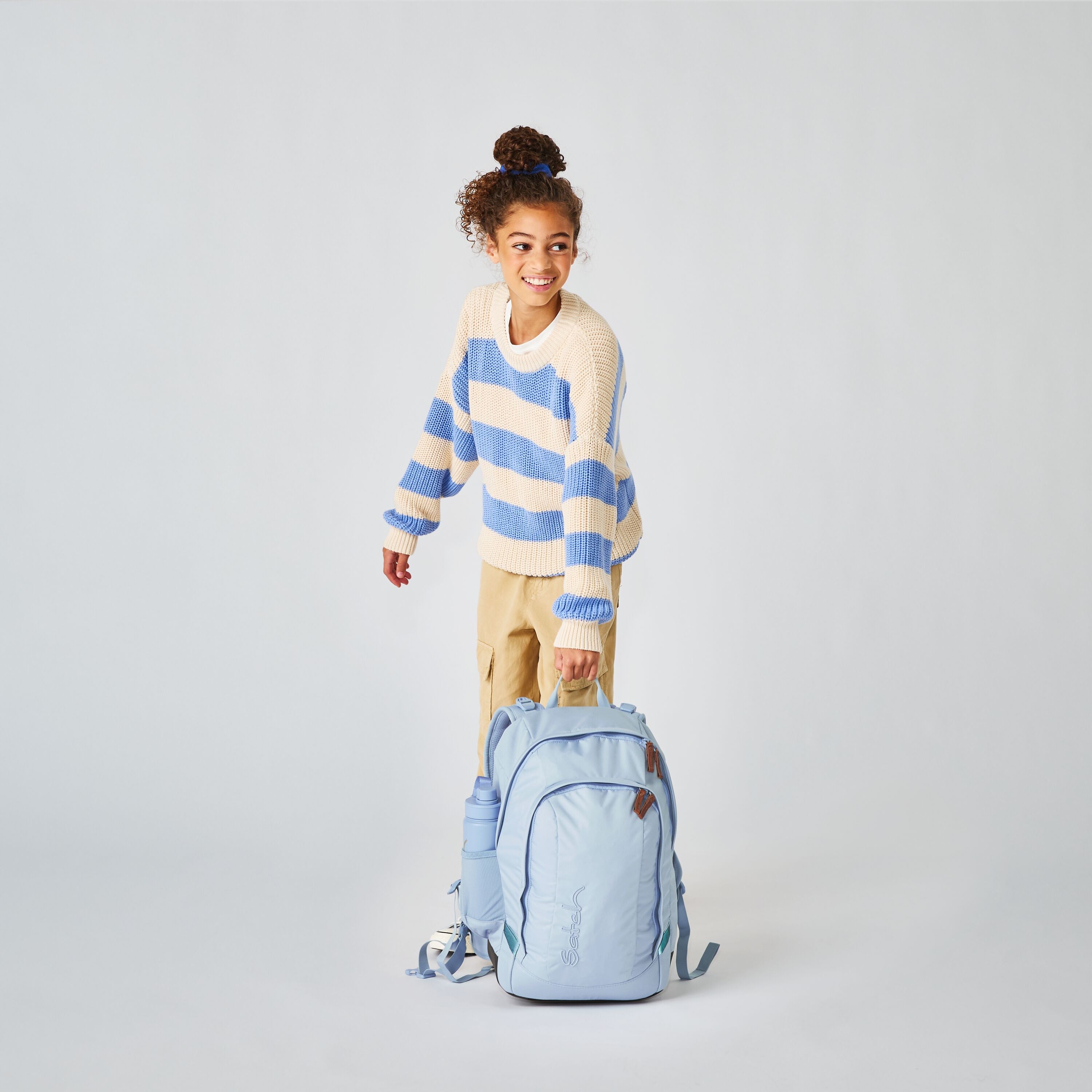 Satch Zaino scuola Tempo Libero Imbottitura Posteriore Eco Air Nordic Ice Blue