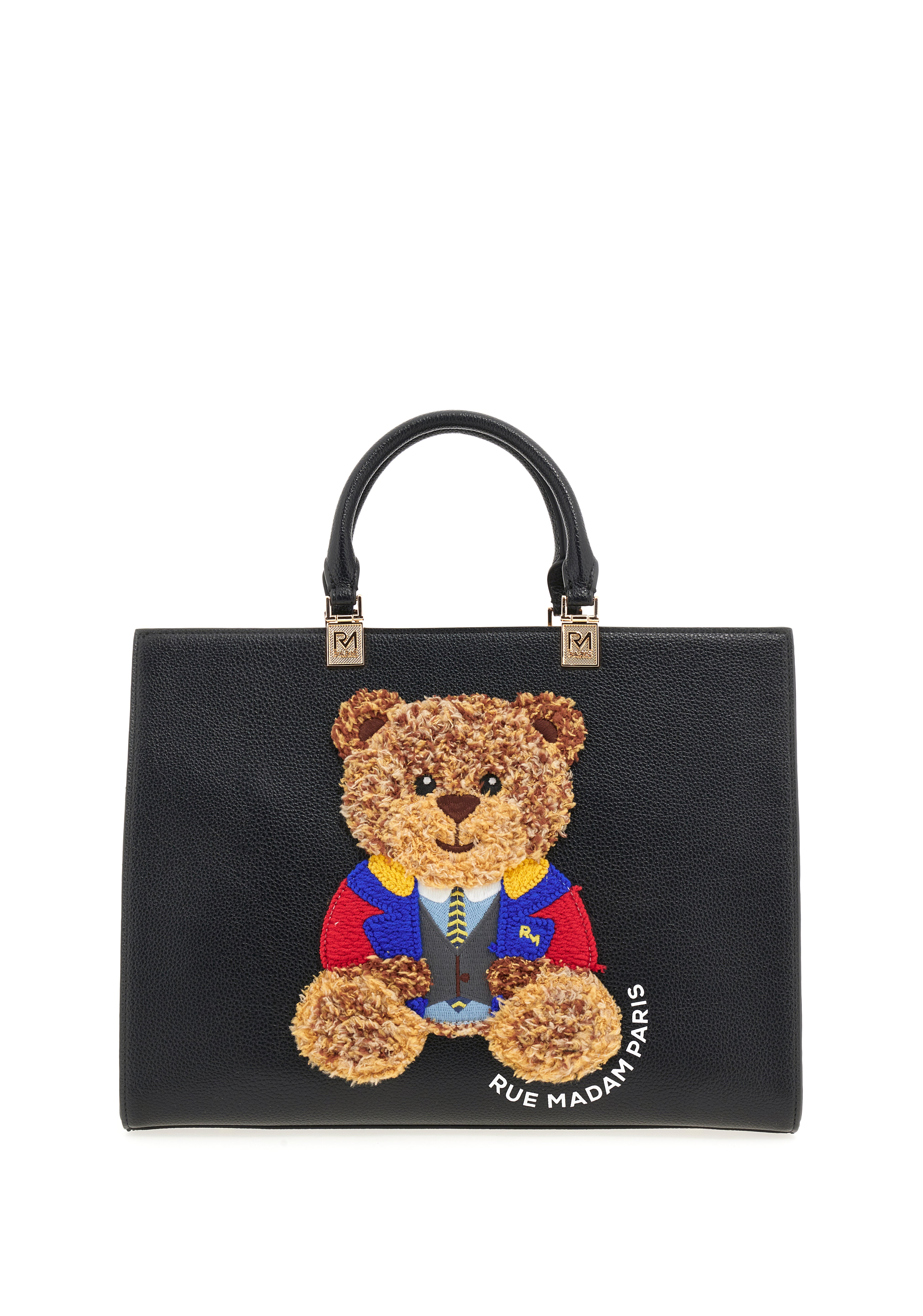 Rue Madam Paris Borsa Tote MARVIN TOTE in Ecopelle Nero Donna