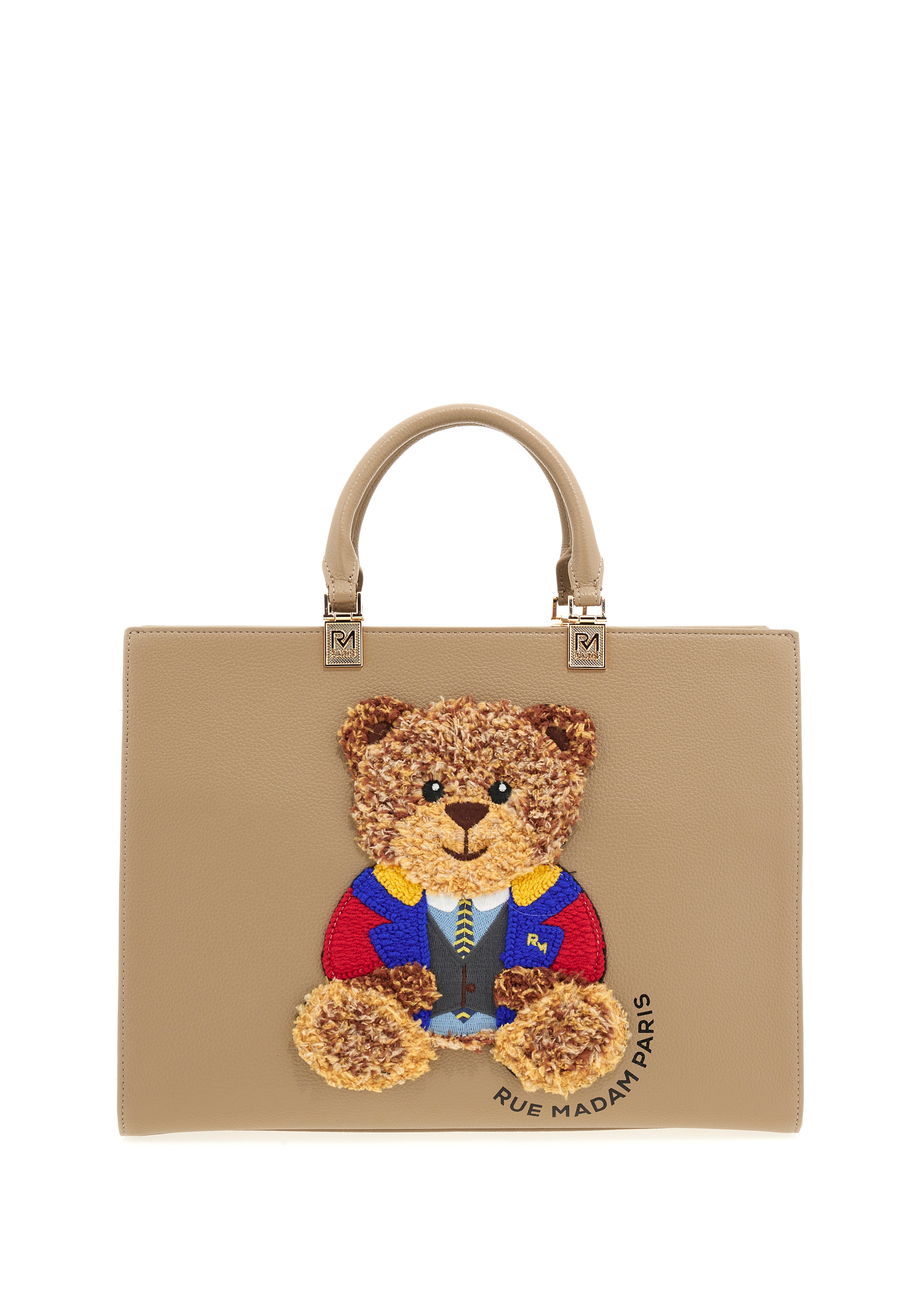 Rue Madam Paris Borsa Tote MARVIN TOTE in Ecopelle Taupe Donna