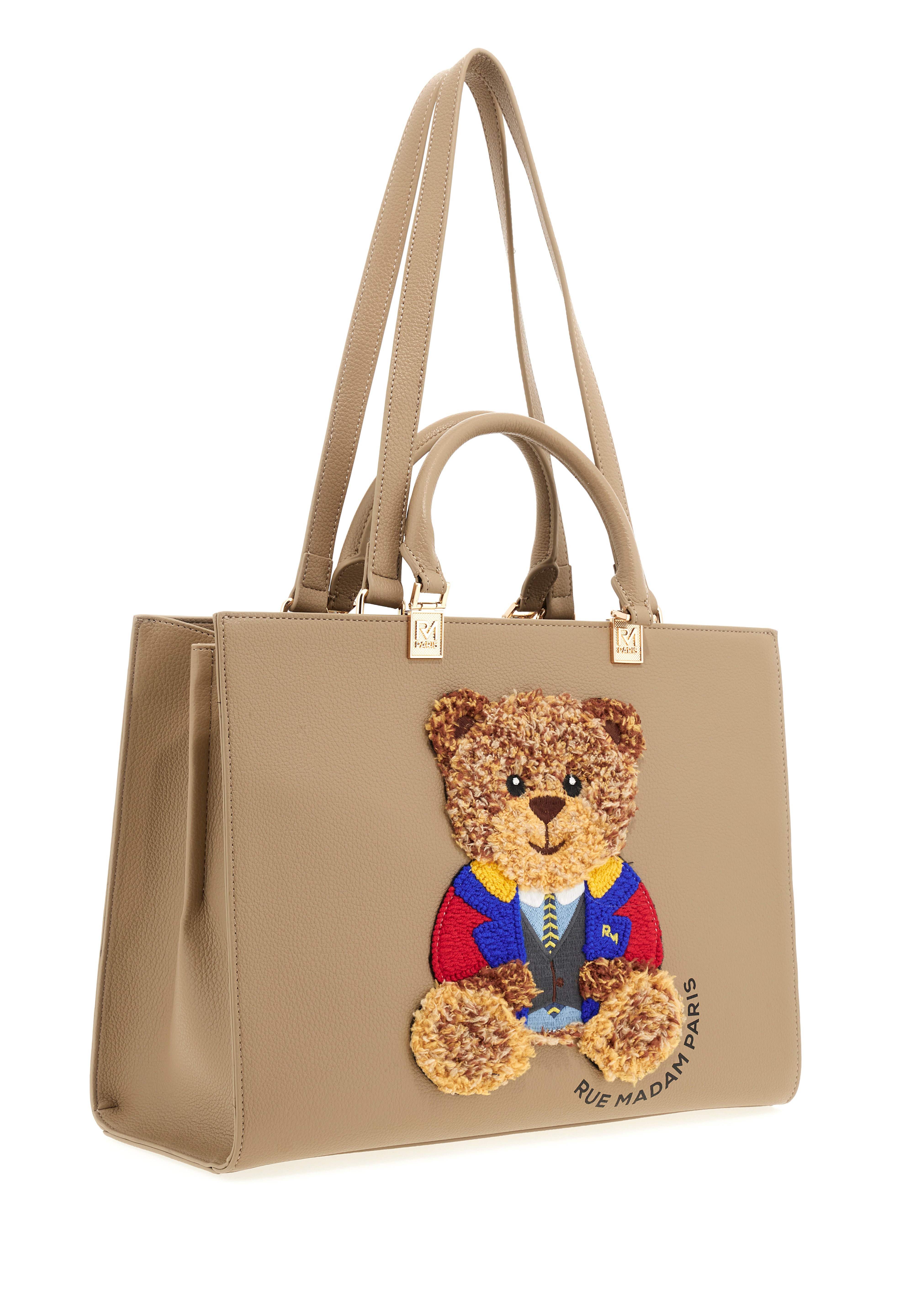 Rue Madam Paris Borsa Tote MARVIN TOTE in Ecopelle Taupe Donna