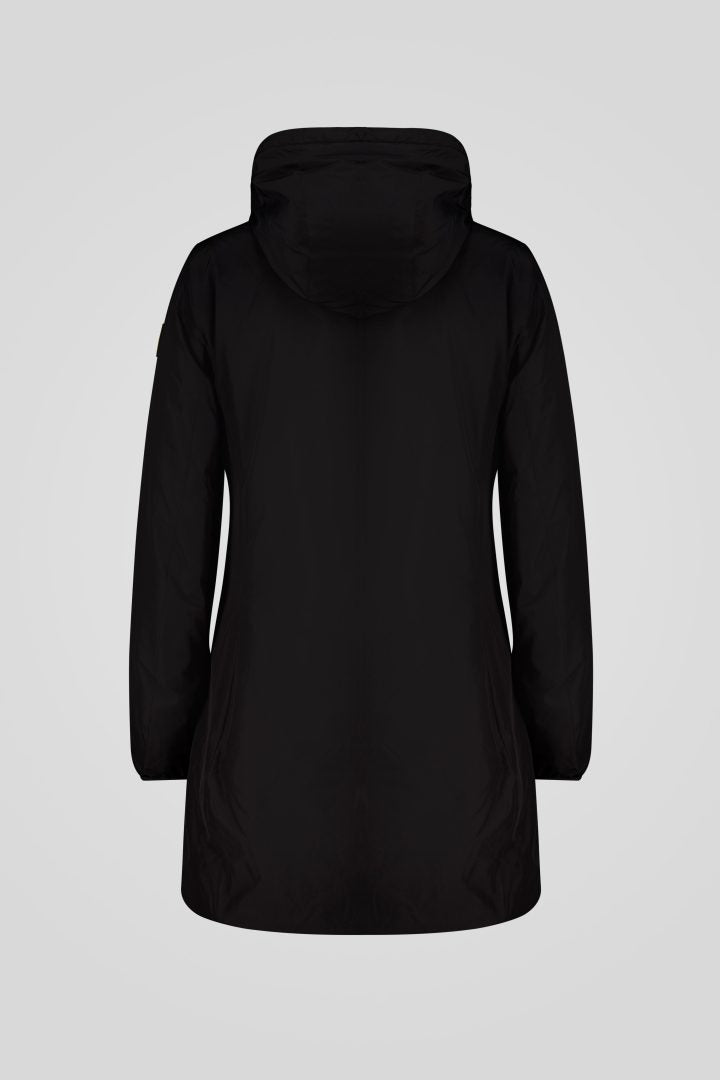 Ciesse Piumini Matilda Giacca lunga imbottita nera con cappuccio donna