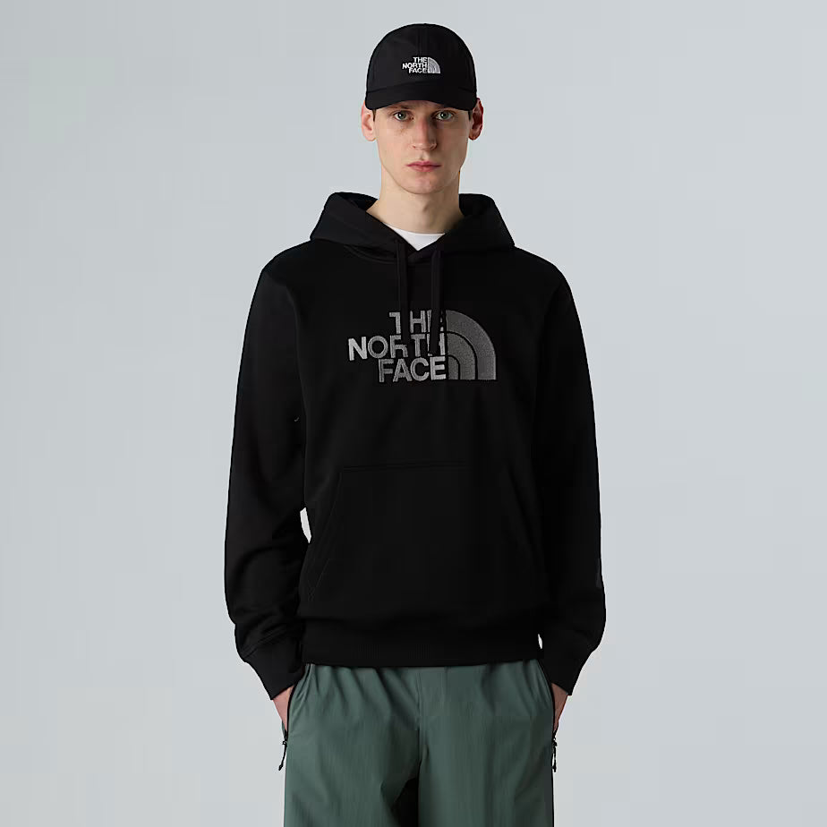 The North Face felpa con cappuccio Drew Peak uomo BIG LOGO nero
