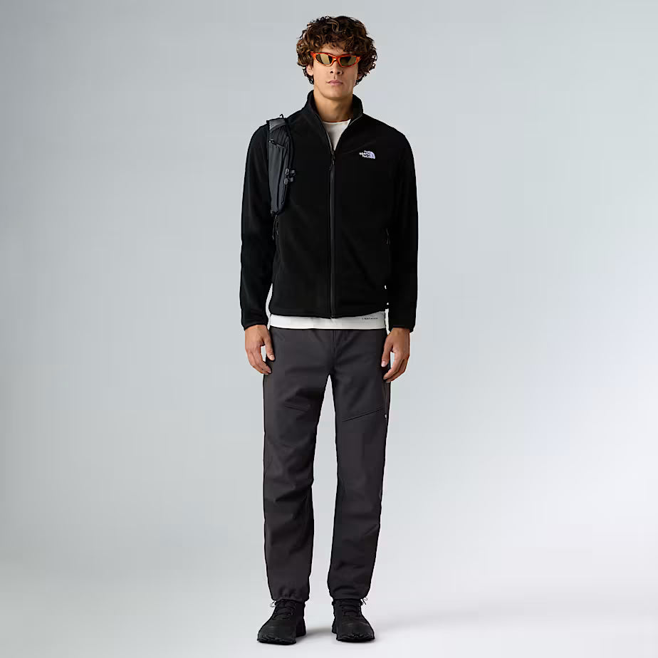 The North Face felpa Pile Glacier full zip uomo nero