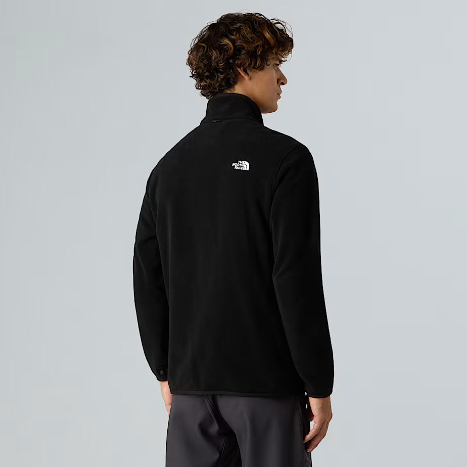 The North Face felpa Pile Glacier full zip uomo nero