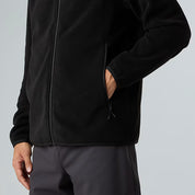 The North Face felpa Pile Glacier full zip uomo nero