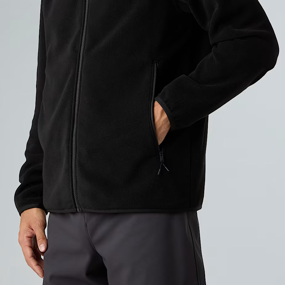 The North Face felpa Pile Glacier full zip uomo nero