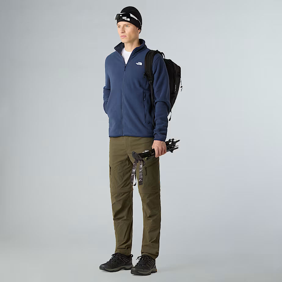 The North Face felpa Pile Glacier full zip uomo blu navy