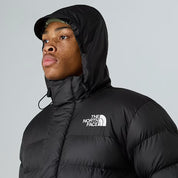 The North Face Giacca Imbottita Limbara con Cappuccio in Poliestere Riciclato Nero Uomo