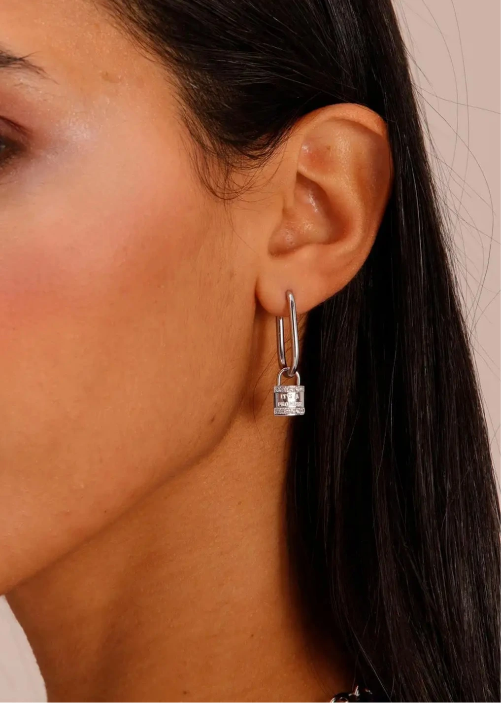 Brosway orecchino pendente Cerchio Acciaio Cristalli Chakra silver promise BHKE117