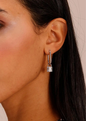 Brosway orecchino pendente Cerchio Acciaio Cristalli Chakra silver promise BHKE117