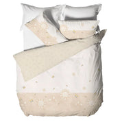 THUN® Parure Copripiumino Matrimoniale stampa digitale letto Elegance Beige