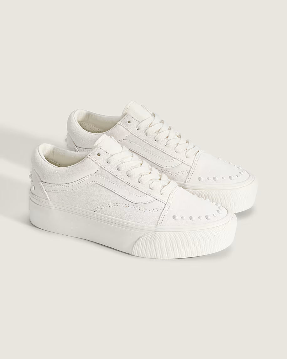 Vans Scarpe Basse Donna sneakers Old Skool Suola Platform Panna