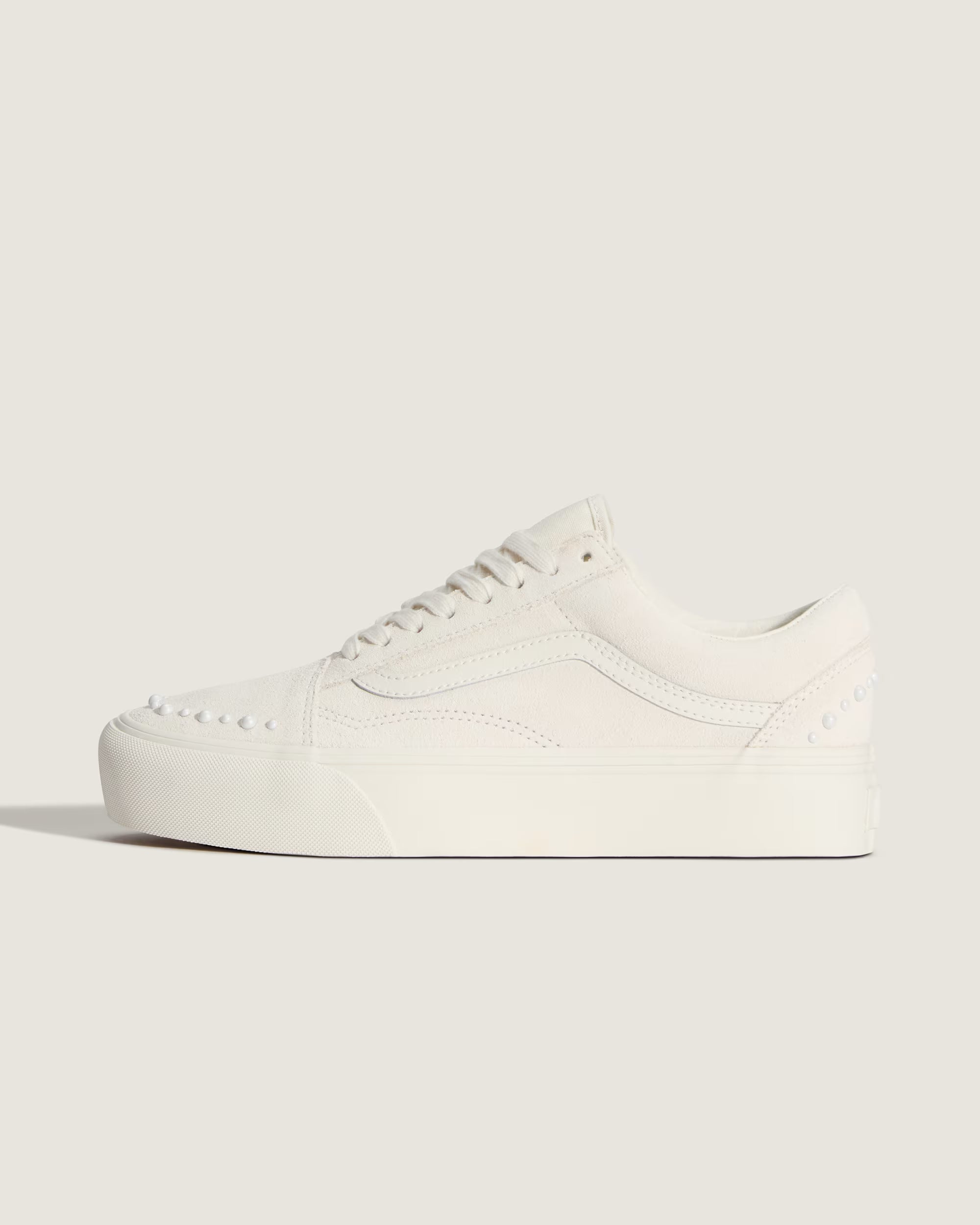 Vans Scarpe Basse Donna sneakers Old Skool Suola Platform Panna