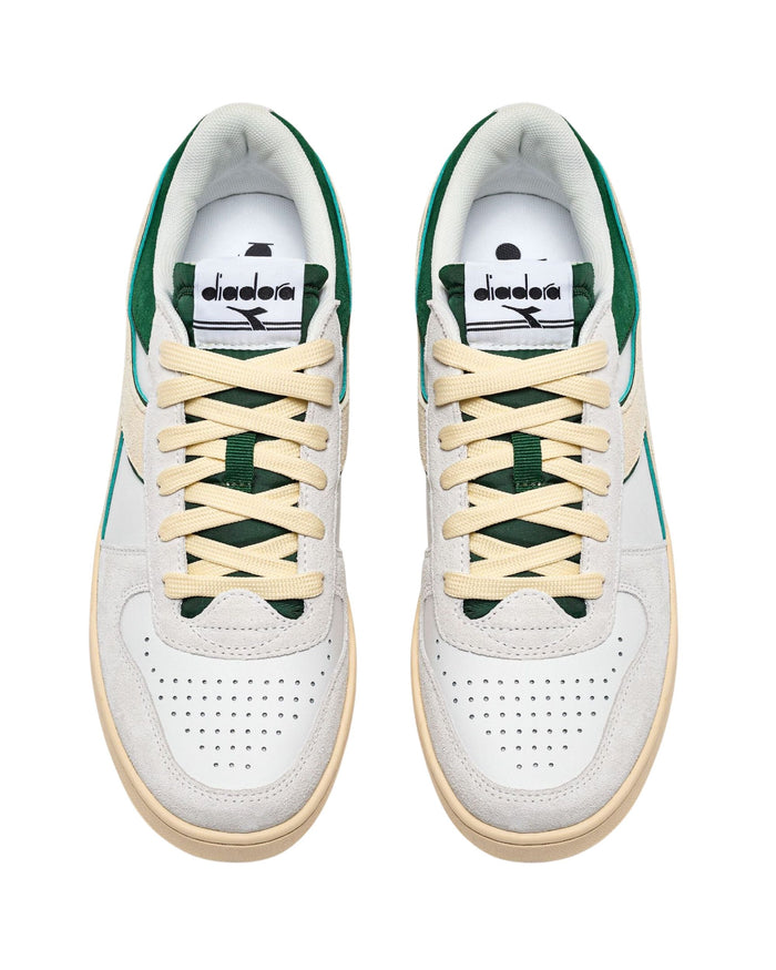 Diadora Sneakers Magic Basket Low Suede Leather Bianco 3