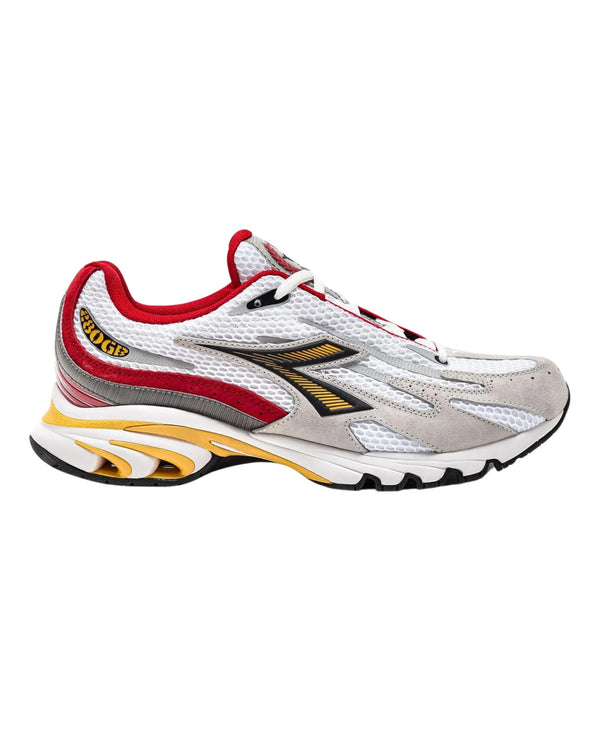 Diadora Sneaker Sportiva Style Running Bianco Pelle