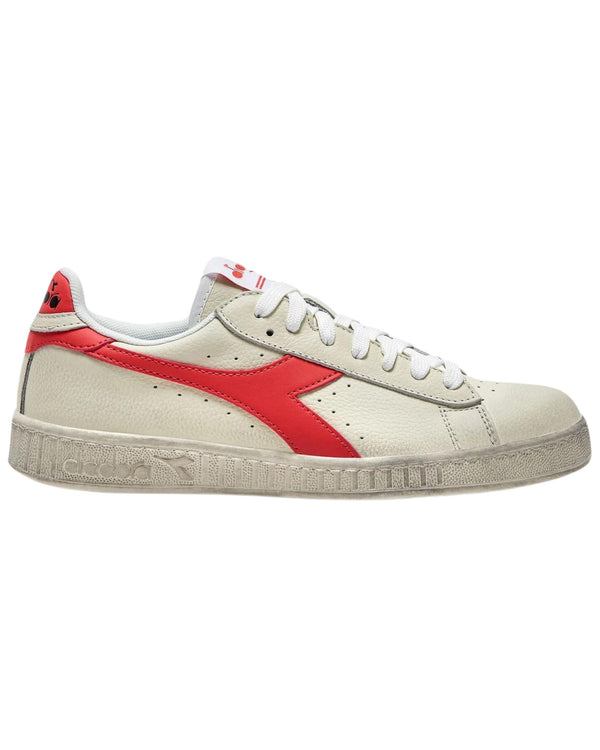 Diadora Sneakers Game L Low Fluo Waxed Leather White