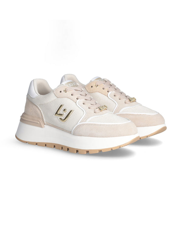 Liu Jo Sneakers Amazing 25 Misto Pelle Marrone-2