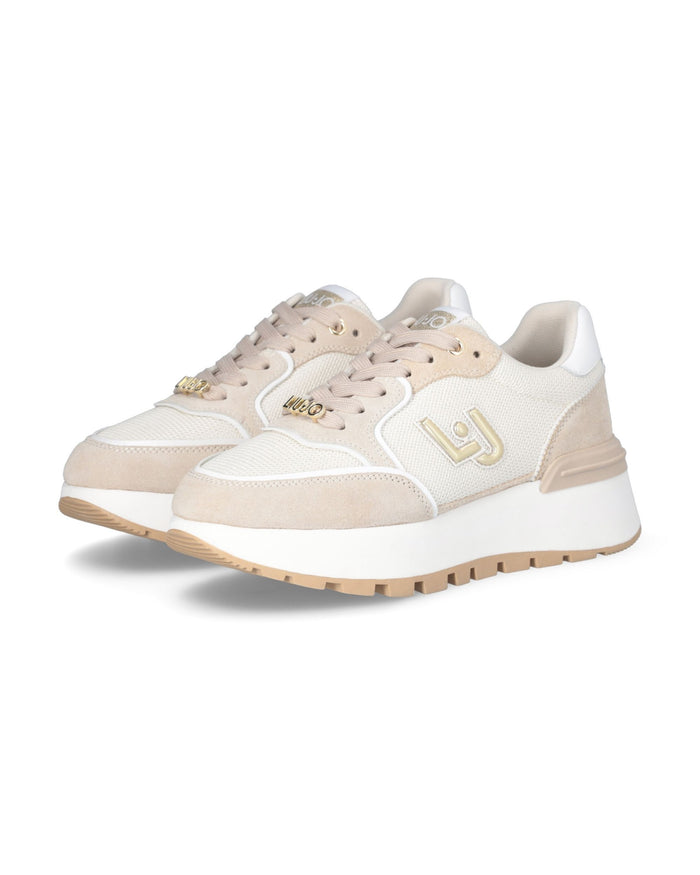 Liu Jo Sneakers Amazing 25 Misto Pelle Marrone 3