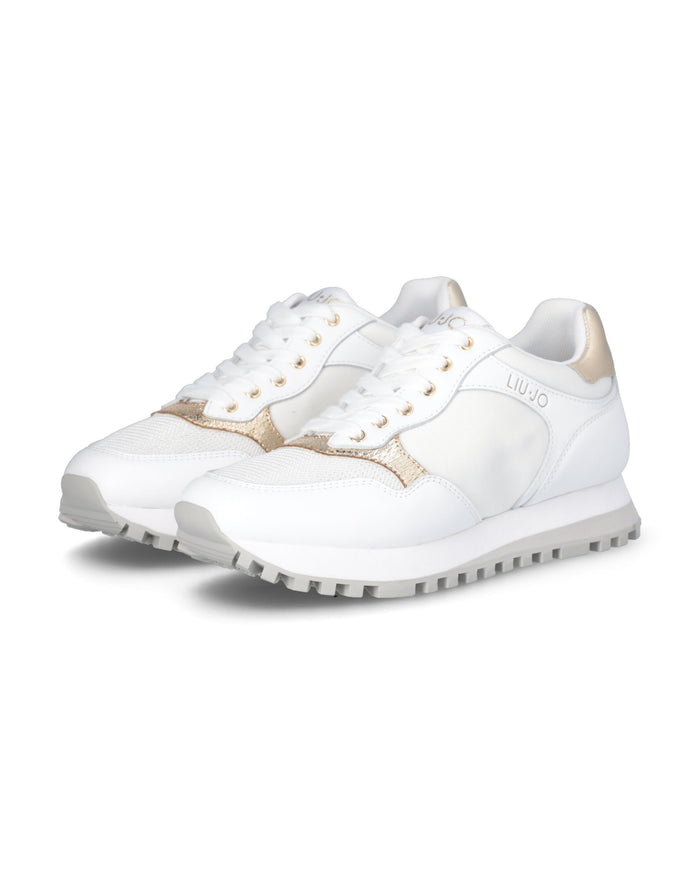 Liu Jo Sneakers Wonder 39 in Pelle Bianco 2