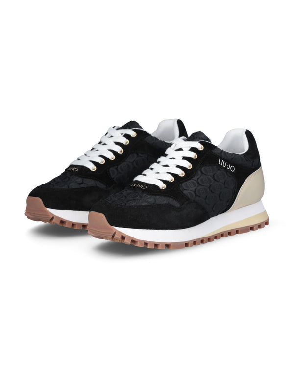 Liu Jo Sneakers Wonder 39 in Black Leather-2