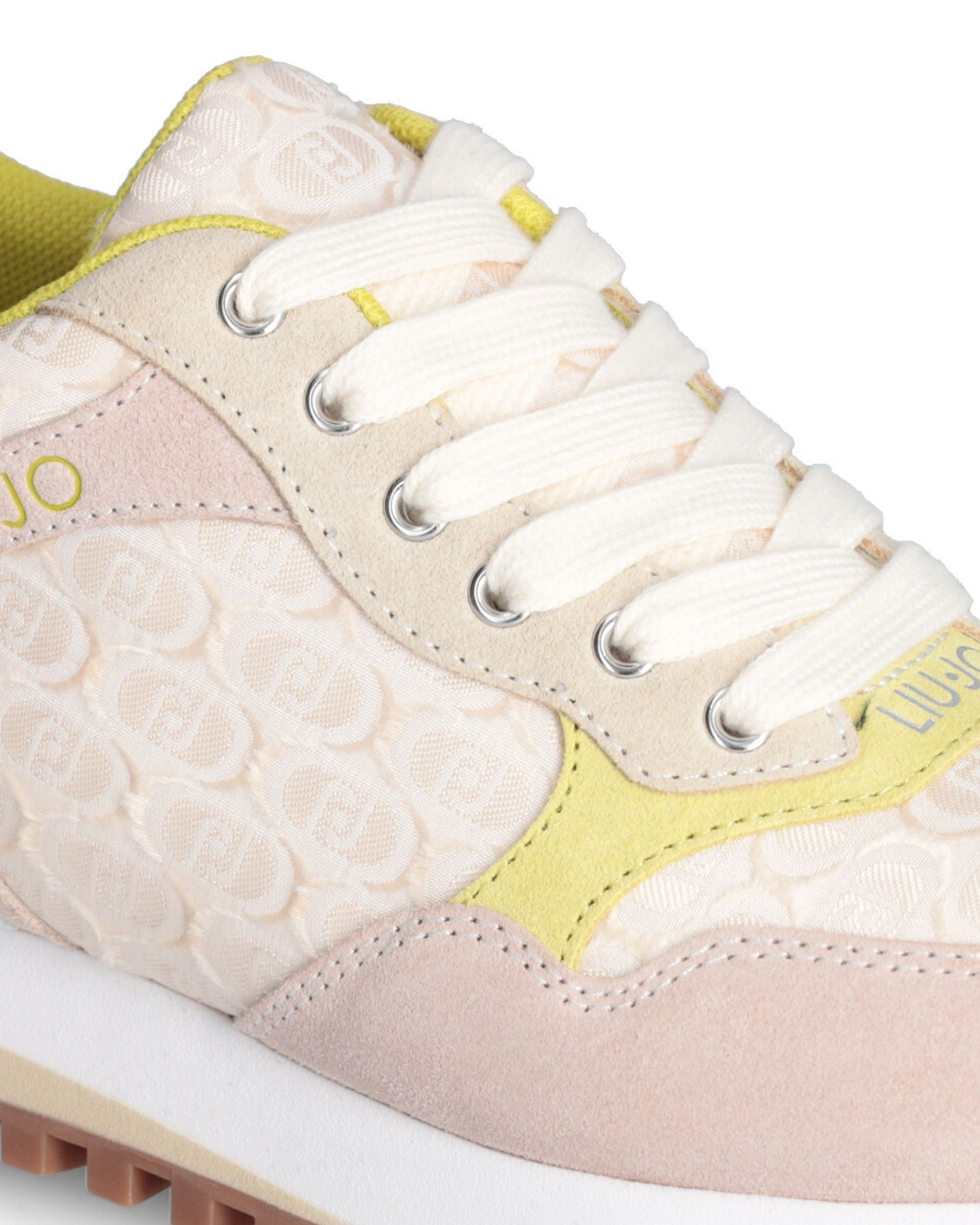 Liu Jo Sneakers Wonder 39 in Pelle e Nylon Argento