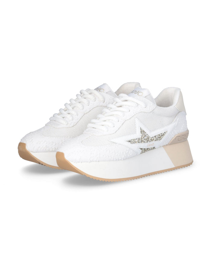 Liu Jo Sneaker Dreamy 03 Pelle Scamosciata Bianco 2