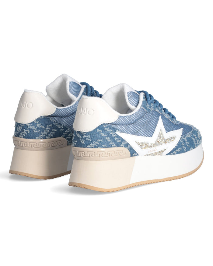 Liu Jo Sneaker Dreamy 03 Pelle Scamosciata Azzurro 3